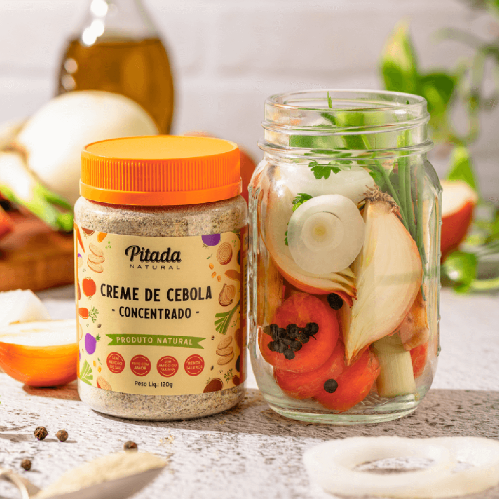 Pote do Creme de Cebola e rendimento